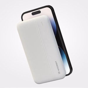 Portatīvais lādētājs Wozinsky Li-Po 10000mAh 2x USB balts (WPBWE1)