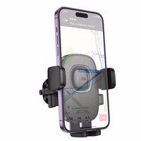 HOCO automašīnas lādētājs ventilācijas atverei H75 melns