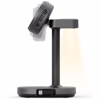 Uzlādes stacija Energea MagArctic Stand 4w1 Qi2 ar dzesēšanu un kabeli grafīta