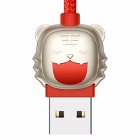 Baseus kabelis Tīģera gads 3 vienā - USB uz Type C, Lightning, Micro USB - 3,5A 1,2 metri (CASX010009) sarkans