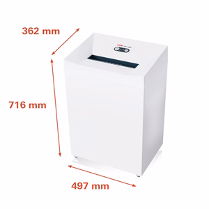 HSM Pure 530 – dokumentu smalcinātājs, mikrogriešanas, 1,9×15 mm, 80 l (2352111)