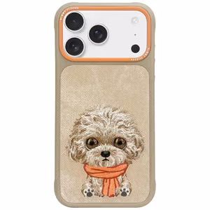 NIMMY чехол BIG EYED PET 2.0 Dog для iPhone 17 Pro бежевый