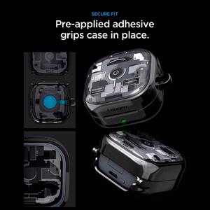 Spigen Ultra Hybrid Zero One maciņš priekš Samsung Galaxy Buds 4 / 4 Pro - melns