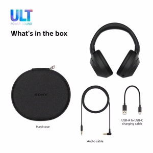 Sony ULT WEAR – bezvadu Bluetooth austiņas ar ULT POWER SOUND, dziļiem basiem, trokšņu slāpēšanu, līdz 30 h akumulatoru