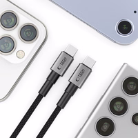 Tech-Protect UltraBoost DNA USB-C PD100W/5A kabelis 200cm - pelēks