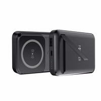 Forever bezvadu barošanas banka MATB-100 PD QC 22,5W 10000 mAh magnētiska melna