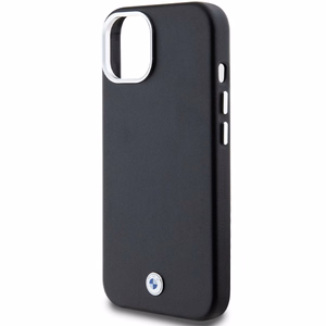 BMW Signature Wrapped Metal Magnētiskais viedtālruņa apvalks iPhone 15/14/13 - melns