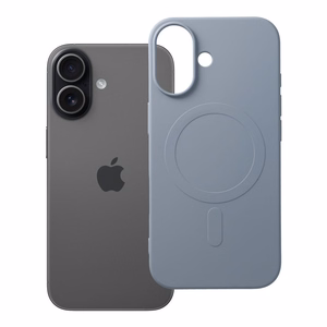 SILICONE MAG APVALKS (liels caurums) saderīgs ar MagSafe IPHONE 17 gaiši zila