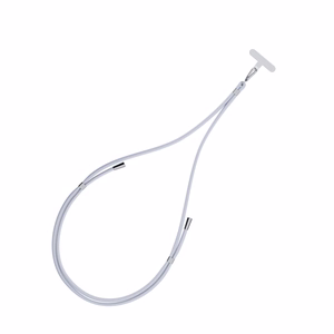 3mk EasyClip tālruņa aukliņa, pelēka (sudraba krāsas furnitūra)
