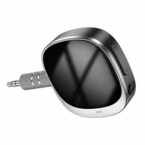 AUX Bluetooth adapteris Jack 3,5 mm Hoco ar displeju E80 melns