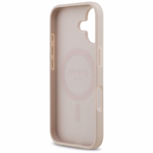 Guess 4G Circle Classic Logo Magnētiskais viedtālruņa apvalks iPhone 17 - rozā