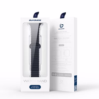 Dux Ducis siksniņa (bruņota versija) Apple Watch SE siksniņa, 9, 8, 7, 6, 5, 4, 3, 2, 1 (41, 40, 38 mm) silikona magnētiskā aproce zila