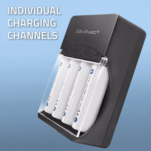 Qoltec 50653 – NiMH R03/AAA un R6/AA akumulatoru lādētājs