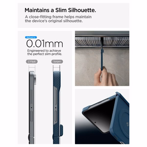 Spigen AirSkin Aramid MagFit MagSafe maciņš modelim Samsung Galaxy Z Flip 8 – tumši zils