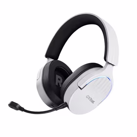 Trust GXT 491W FAYZO Headset Wired & Wireless Head-band Gaming USB Type-C Bluetooth melns, balts