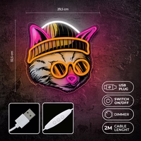 Neon ART LED CAT DREAMER multicolor FLA04 Forever Light