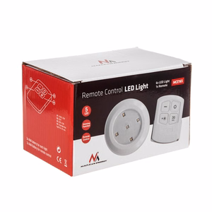 Maclean MCE165 – ar tālvadības pulti vadāms LED lampu komplekts, 6 gab., AAA baterijas