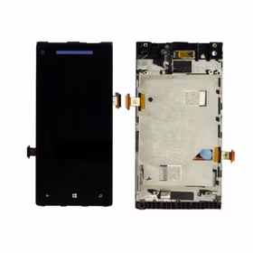 LCD Displejs Saderīgs ar HTC Windows 8X Melns HQ