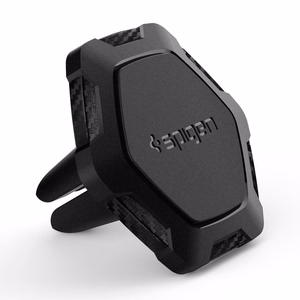 Spigen QS11 Magnētiskais auto gaisa ventilācijas telefona turētājs - melns
