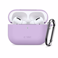 Tech-Protect silikona vāciņš ar āķi AirPods Pro - Violets