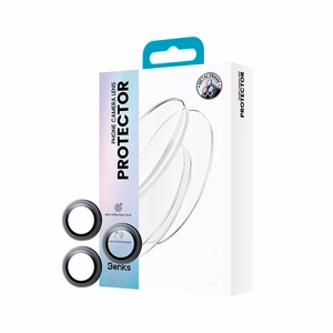 Benks rūdīts stikls Glass Warrior kameras lēcas aizsargs iPhone 16 Pro/16 Pro Max (3 lēcas), sudraba