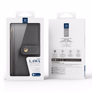 Dux Ducis Lawa Leather Case for iPhone 15 Pro Max - Gray
