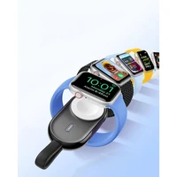 VEGER portatīvais lādētājs 1200 mAh pulkstenim, saderīgs ar Apple Watch Pomme (W0102) melns