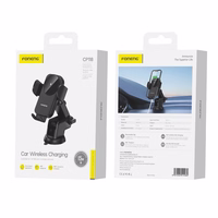 FONENG auto turētājs ar bezvadu uzlādi CP118 15W melns