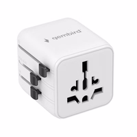 Gembird TPA-INT-01-W Universal travel power adapter, balts