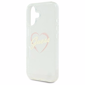 Guess IML Heart viedtālruņa apvalks iPhone 16 - caurspīdīgs