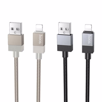 Kabelis USB A uz Lightning Hoco 2,4A 1 m X110 melns