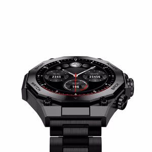 Ksix Smartwatch TITANIUM viedpulkstenis, melns, 1.43" AMOLED, IP67