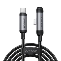 Joyroom S-A56 EnjoyX sērijas 90° USB-C - USB-C kabelis 60W 1.2m - melns