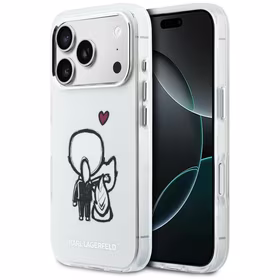 Karl Lagerfeld Karl & Choupette Back MagSafe Maciņš for iPhone 17 Pro - Clear