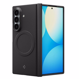 Spigen AirSkin Aramid MagFit MagSafe maciņš modelim Samsung Galaxy Z Fold 8 Ultra – melns