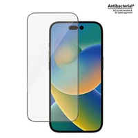 PanzerGlass Ultra-Wide Fit antibakteriālais rūdītais stikls ar pozicionētāju iPhone 14 Pro viedtālrunim