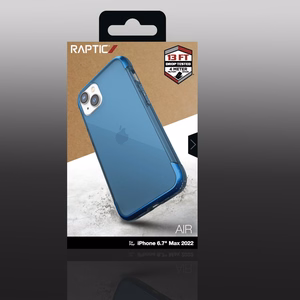 Raptic X-Doria Air viedtālruņa apvalks iPhone 14 Plus bruņots zils