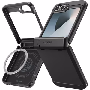 Spigen Tough Armor Pro Mag Magnētiskais viedtālruņa apvalks Samsung Galaxy Z Flip 6 / 7 FE - melns