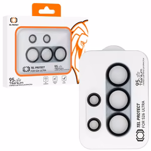 Rūdīts stikls Tel Protect 95% AR+AF Full Metal Camera Protector uz kameras priekš Samsung Galaxy S26 Ultra gaiši zils (kameras sala)