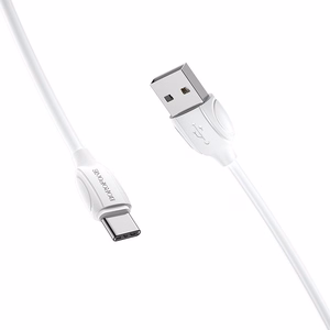USB kabelis Borofone BX19 no USB-A uz USB-C 1,0 m, balts