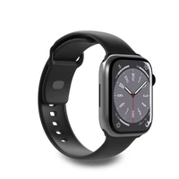 Puro Icon silikona siksniņa Apple Watch 42/44/45/49 mm - melns (2 gab.)