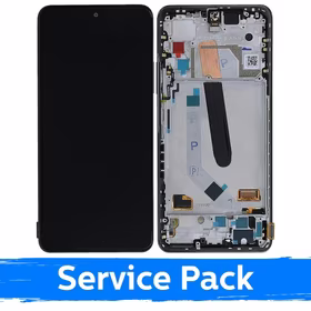 LCD Displejs Saderīgs ar Xiaomi Poco F3 (Mi 11X / Mi 11i) Ar Frame / Night Melns / (Service Pack)