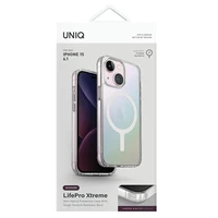 UNIQ maciņš LifePro Xtreme iPhone 15 / 14 / 13 6.1" Magclick Charging opal/iridescent