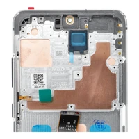 LCD ekrāns SAMSUNG S20 Ultra balts SOFT OLED ar rāmi