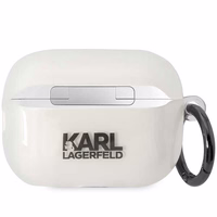 Karl Lagerfeld KLAP2HNIKTCT AirPods Pro 2 apvalks caurspīdīgs Ikonik Karl Lagerfeld