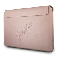Guess Saffiano Script vāciņš 13" klēpjdatoram - rozā