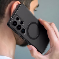 Viedtālruņa apvalks Minimalus Mag apvalks ar magnētisko gredenu Samsung Galaxy S25 Ultra – melns