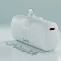 SBS EcoPower 5000 mAh 10W portatīvais lādētājs ar iebūvētu USB-C portu - pelēka