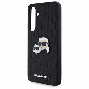 Karl Lagerfeld KLHCS24FEPGKLKCPK Sam S24 FE S721 melns/melns cietais apvalks Monogramma Karl&Chaoupette Galvas Piespraude