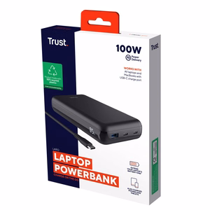 Trust Laro - 100 W laptop power bank (melns)